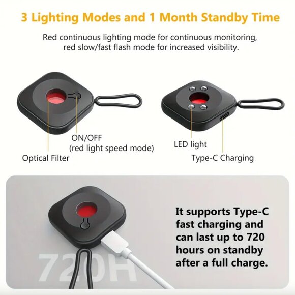 Mini Hidden Camera Detector - Easy to Carry Hidden Camera Detector - Picture 6 of 9